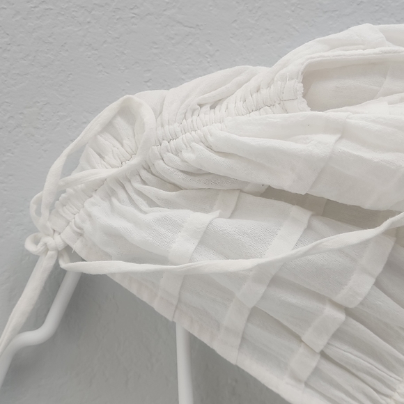 Nwt. Free people oversized lined white maxi dress beach cover up - Picture 4 of 8